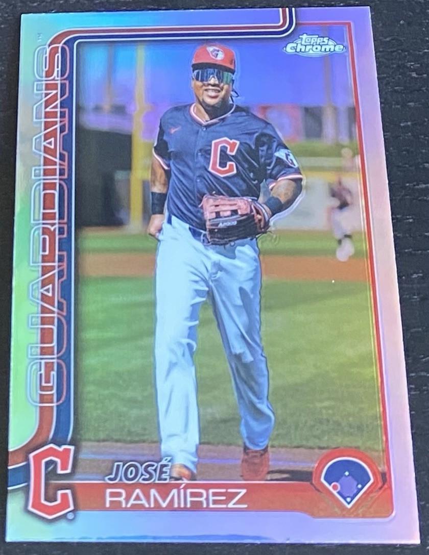 2025 Topps Chrome - Jose Ramirez - Image Variation Refractor SP - #12 Guardians