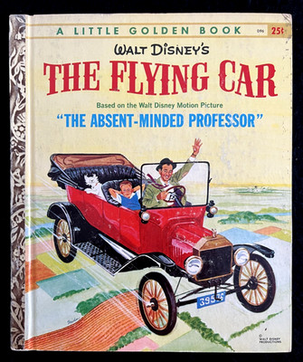 Disney's THE FLYING CAR ~ childrens 1st ''A'' ed Little Golden Book D96 no writing