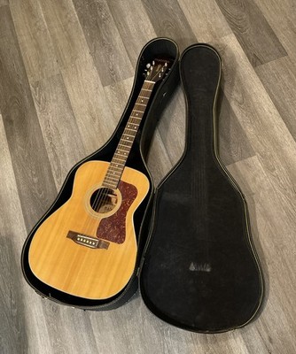Madeira A-5 Vintage Acoustic Guitar MIK Korea w/ Hard Case Natural