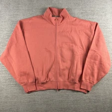 NWOT Fear of God Essentials Size XL Coral Zip Mock Neck Fleece sweater Unisex