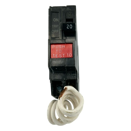 USED GE THQL1120GF 20 Amp 1 Pole 120V Plug-In GFCI Circuit Breaker