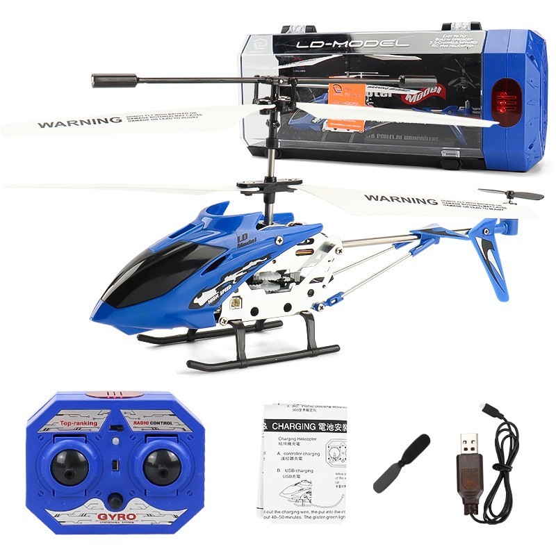 Mini drone RC de 3,5 pouces en alliage robuste avec éclairage LED intégré
