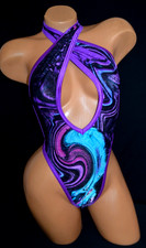 Mameluco trasero tanga ajustable de una pieza Exotic Dancer Stripper Ware