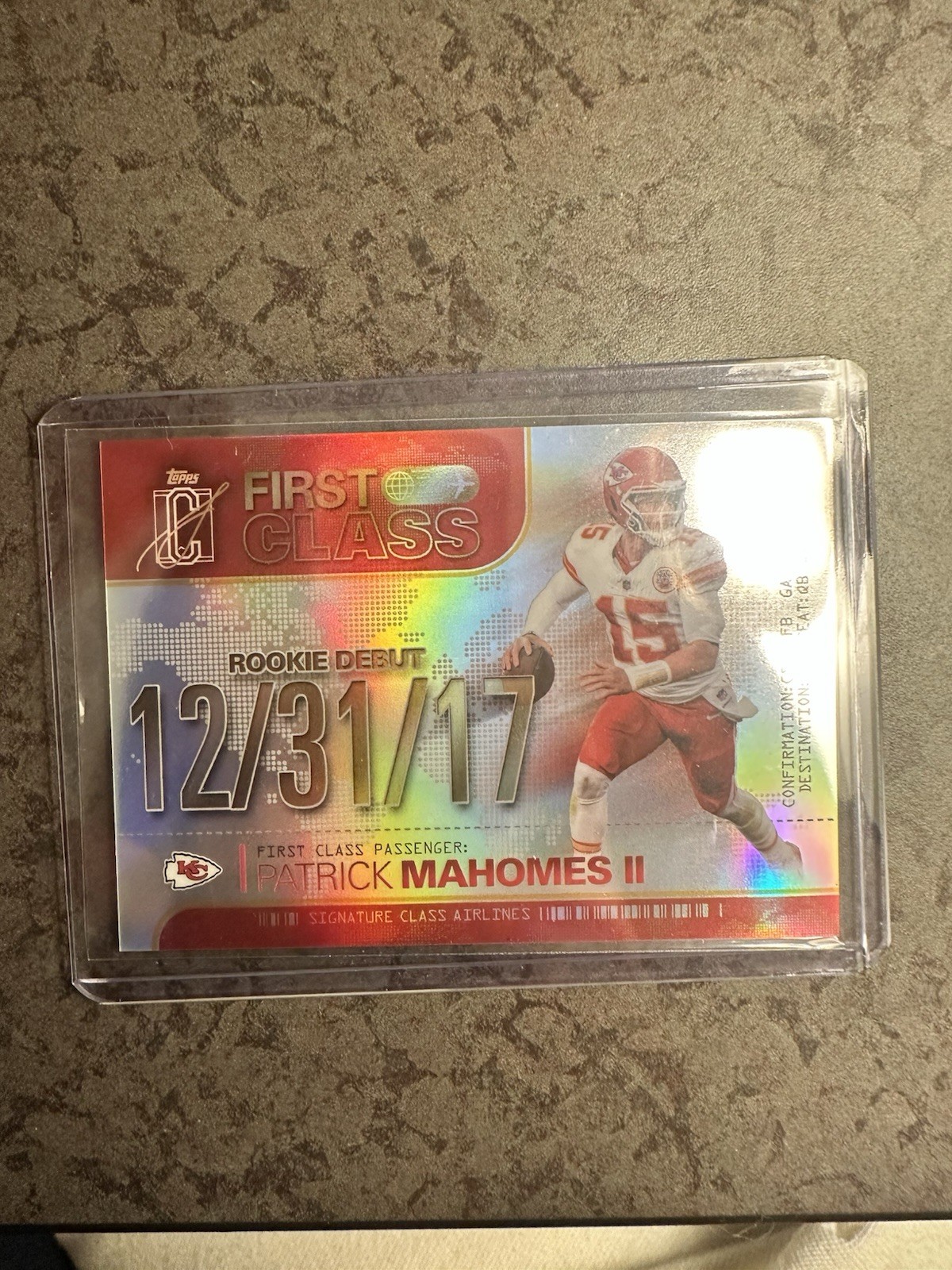 2025 Topps Signature Class Patrick Mahomes II #FC-6 First Class SSP CASE HIT