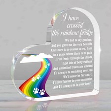 Rainbow Bridge Dog Memorial Gifts Loss of Dog Sympathy Gift Pet Memorial Gift...