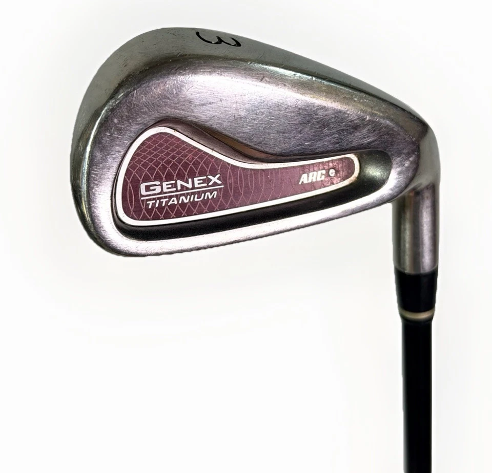 Nickent Genex Titanium ARC Irons 3-PW RH Graphite S Flex + Jumbo Grips | Nice! - Image 4 of 4