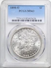 1898-O $1 Morgan Silver Dollar MS63 PCGS 83403626