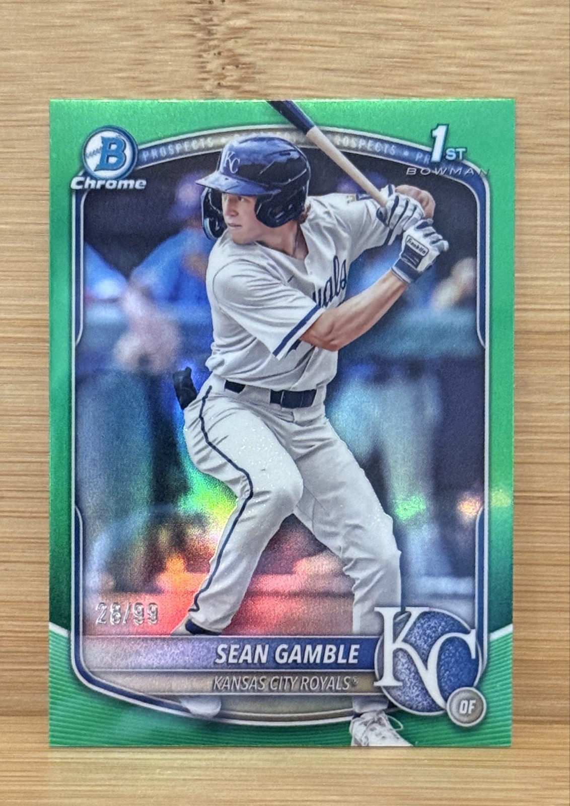 2025 Bowman Draft - 1st Chrome Sean Gamble #BDC-178 Green Refractor /99