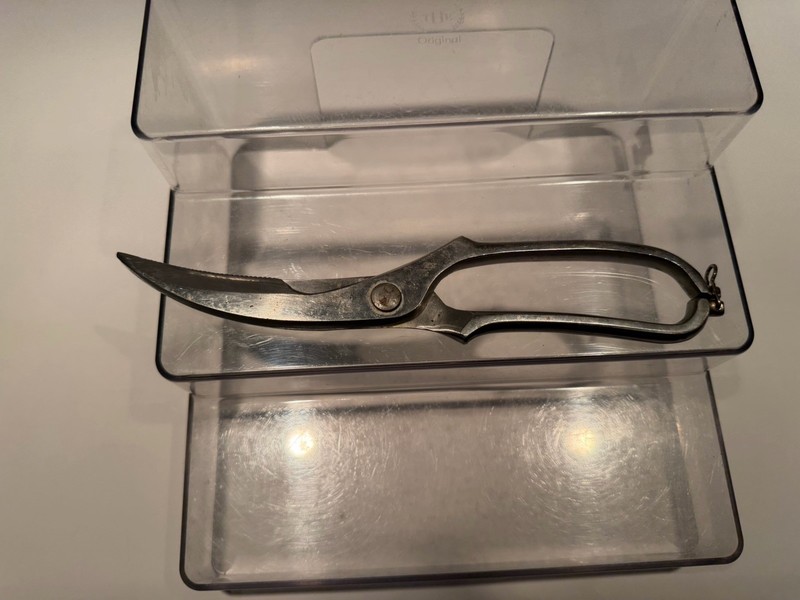 Hoffritz Italy Metal Shears Steel Blade, Silver, 10 in, 1 in Blade Width