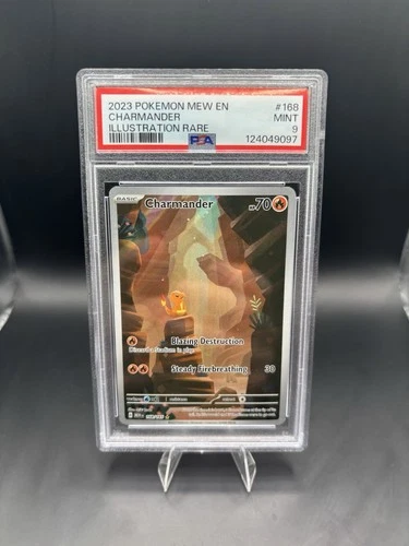 Pokemon Charmander 151 Illustration Rare IR Full Art PSA 9 Mint 168/165