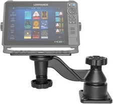 Strg Kayak Fish Finder Mount, 8.74" Long Arm Aluminum Swing Black 