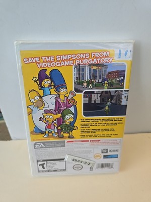 Nintendo Wii THE SIMPSONS GAME - NEW & Factory Sealed with Y-Fold