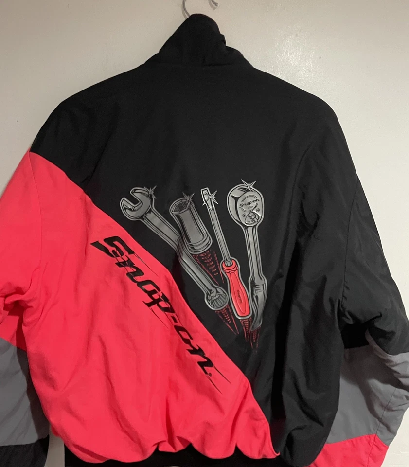 1990’s Vintage Snap-On Windbreaker Jacket Size M Tools Cozy - Image 2 of 4
