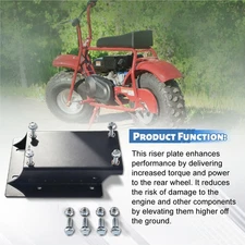 Torque Converter Motor Riser Plate Mount for Predator 196/ 212cc Engine Coleman