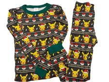 Hanna Andersson Pokemon Christmas Pajama Set 8 Organic Cotton Snug Fit PJs 130