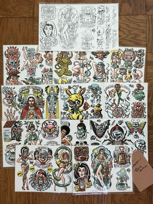 Rare Mitch O'Connell Stewed Screwed And Tattooed laminated Tattoo