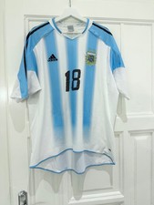 Argentina adidas home 2004 Messi #18 jersey