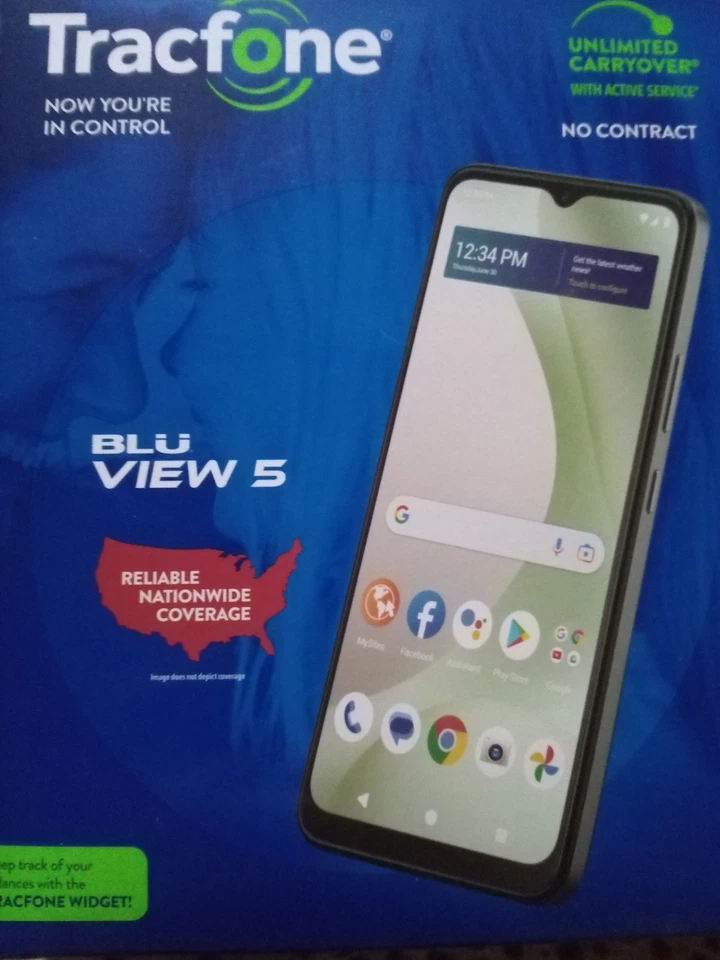 Blu view 5 phone unlocked tracfone - Image 2 of 4