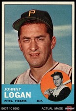 1963 Topps #259 Johnny Logan Pirates 5.5 - EX+