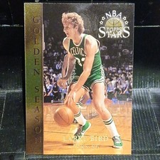Topps NBA Stars #58 Larry Bird Boston Celtics Golden Season Basketball Card