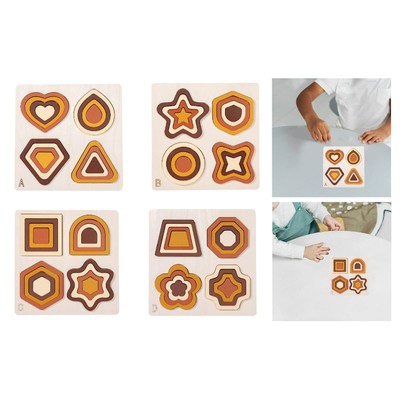Geometrische Formsortierung Farbform Matching Board für 3 4 5 6 Jahre alt