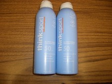 2-ThinkSport All Sheer Mineral Sunscreen Spray SPF 50 6 oz each Exp 2/2029 4.17 per gallon