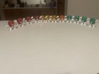 Vintage M & M Christmas Lights Icicle Cover Pencil Toppers Toy Lot Of 12 — photo 8