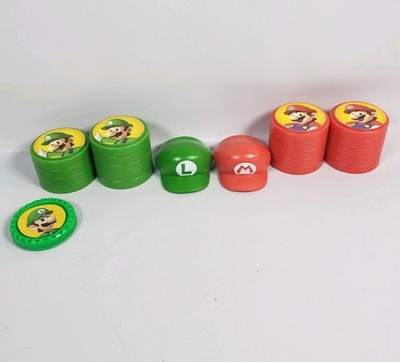 Super Mario Chess & Checkers Combo Collector's Ed. Replacement 2 Hats & 20 Chips
