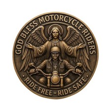 MOTORCYCLE RIDERS Commemorative Coin  RIDE FREE RIDE SAFE  