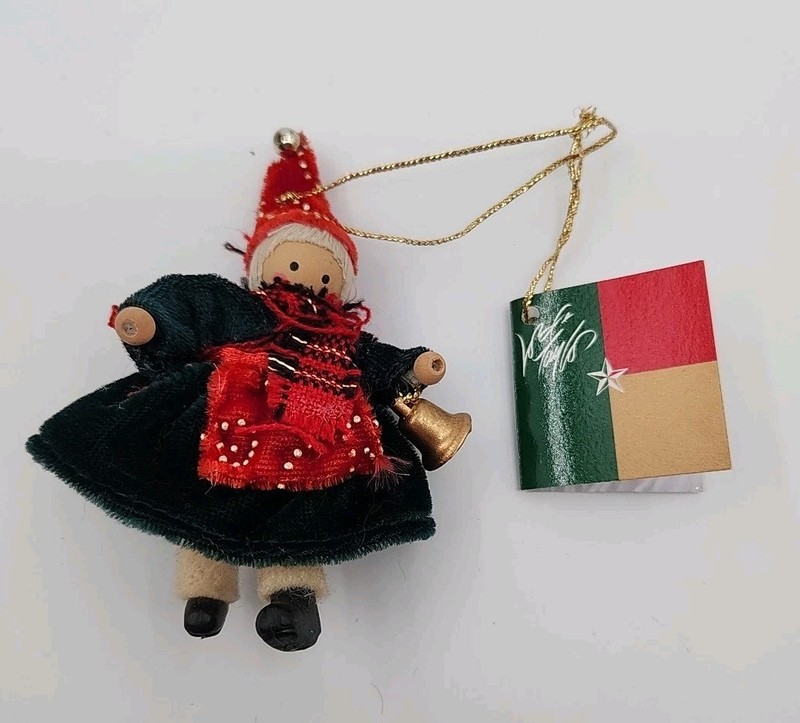 Lord And Taylor 3 " Christmas Doll Tree Ornament