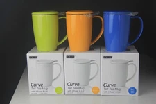 ForLife Curve Tall Tea Mug With Infuser & Lid-15oz, 3 Colors, Sold Separately!