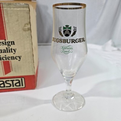 12 Augsburger Rastal Beer Glasses 0.25L NOS Vintage Barware West Germany Boxed