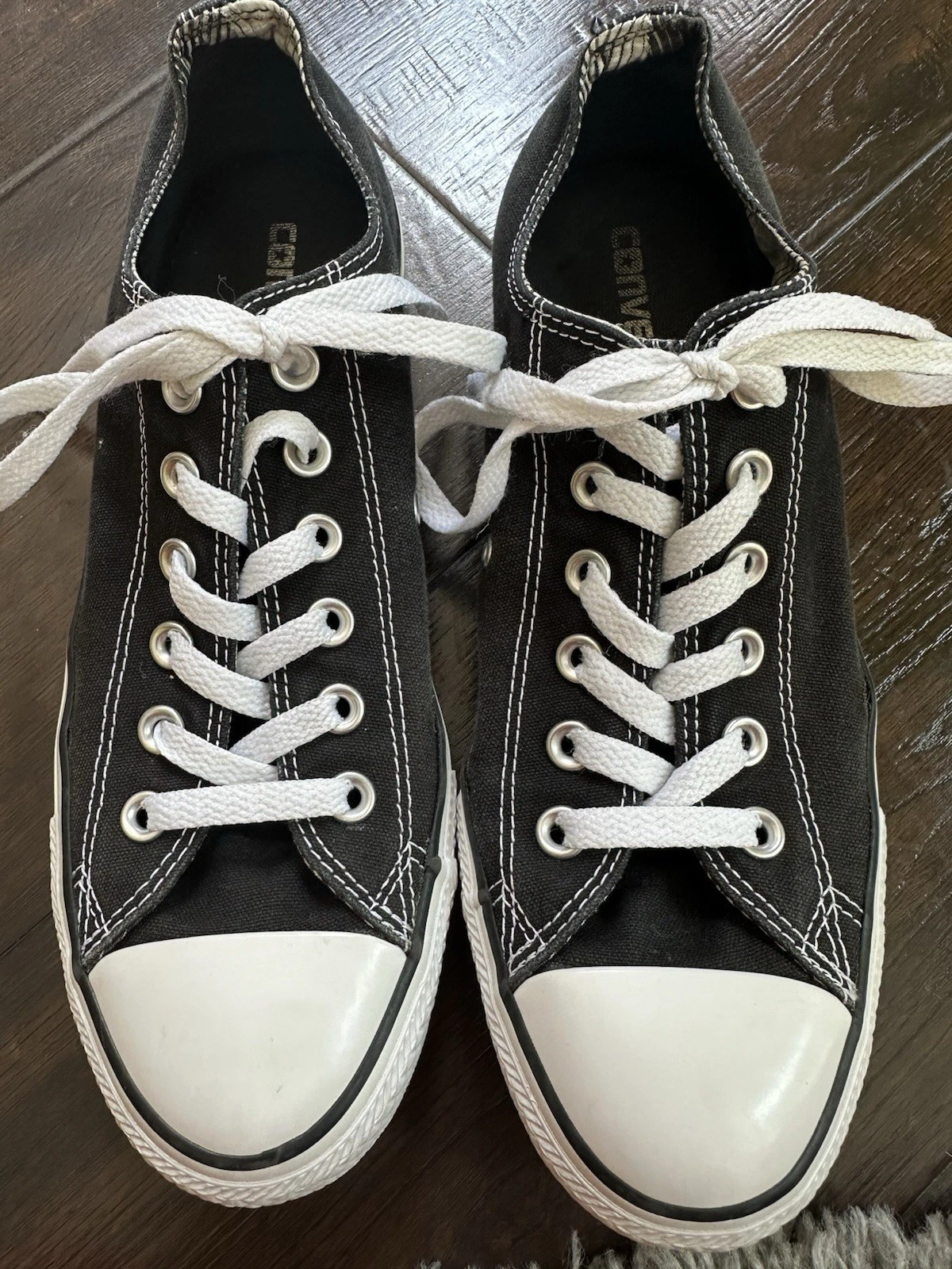 Converse donna taglia 9 nere