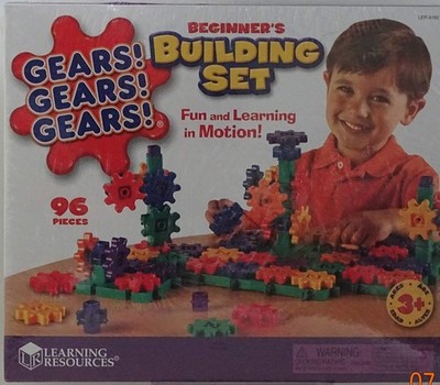 Learning Resources Gears! Gears! Gears! Bauset für Anfänger Original
