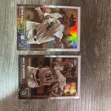 2015 Topps Chrome - Chris Sale #57 And Max Scherzer #98
