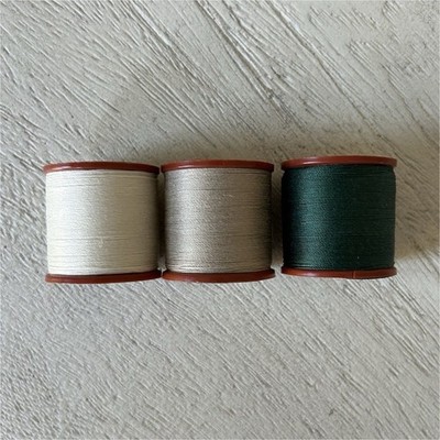 Coats & Clark Dual Duty Plus Button & Craft Sewing Thread Lot White Beige Green