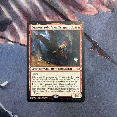 MTG: Dragonhawk, Fate's Tempest (Nm):Promo Pack: Bloomburrow