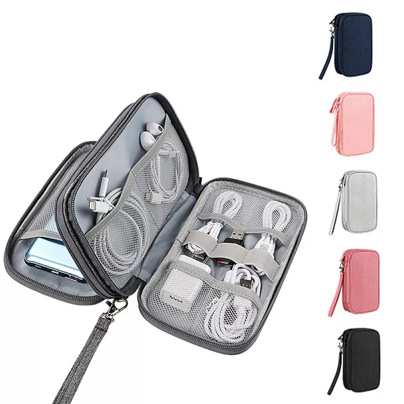 WWW Electronic Organizer, Travel Cable Organizer Bag Pouch