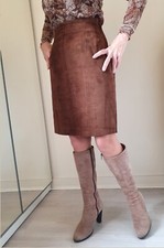Ventilo La colline Vintage jupe en vrai daim taille S - 36/38