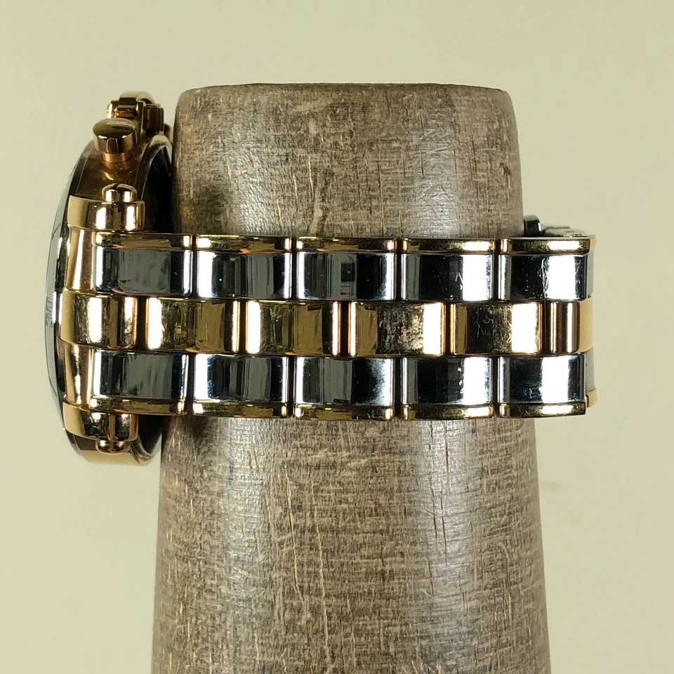 Guess GC Women X73104M1S MOP Dial Diamond Accent Two Tone Quartz 38mm Watch 6" - Image 3 of 4