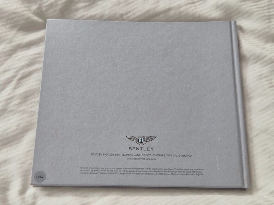 Bentley Continental & GT Speed Hardback Dealer Sales Brochure 2009 - Image 2 of 4