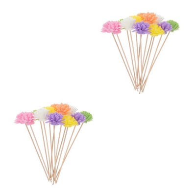  24 Stück Diffusor Stick Reed Diffuser Zarte Blumen Diffusor Ätherische Öle Reed