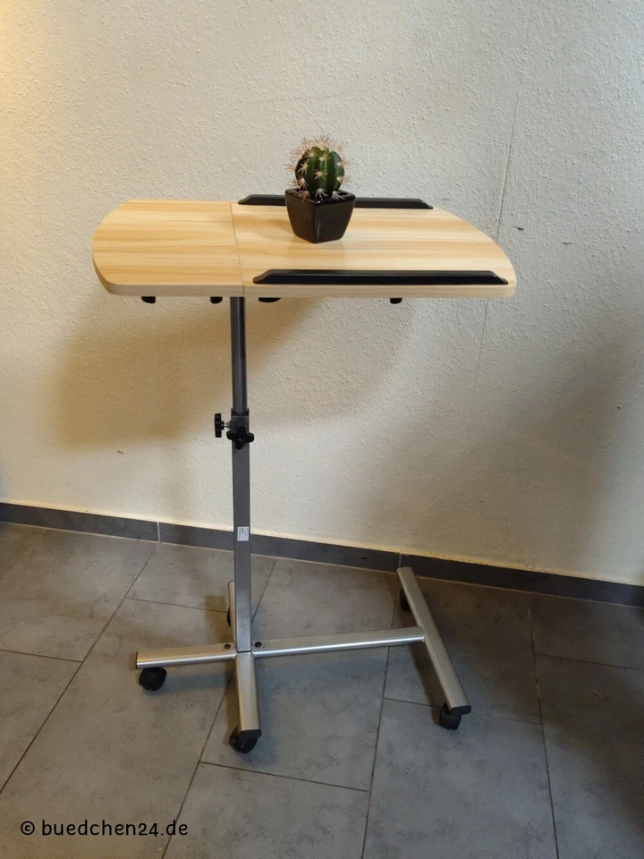 Laptopständer Beistelltisch rollbar Klapptisch Lesetisch Betttisch Stehtisch - Bild 3 von 4