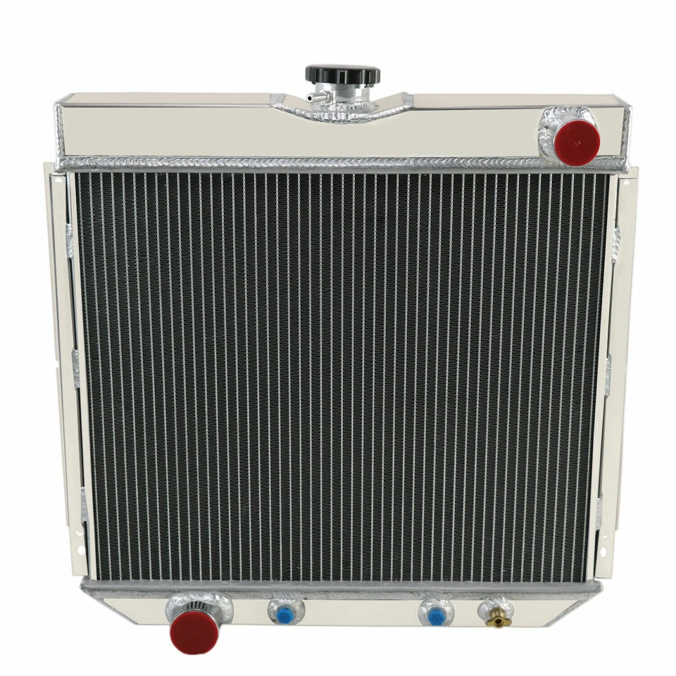 4 Rows Radiator Fit 1966-1970 67 68 69 Ford Mustang Falcon Torino Fairlane V8 AT Foto 4 de 4