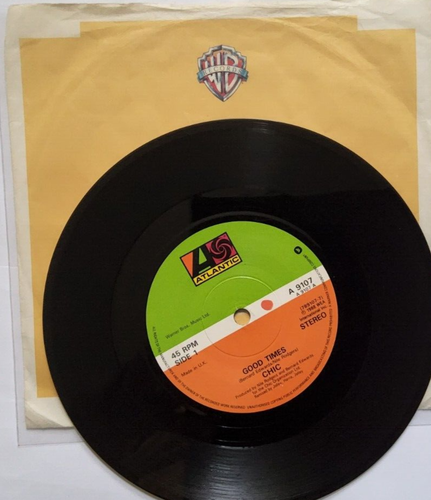 CHIC - Good times / A warm summer night - 7" single vinyl record 1988 - Picture 2 of 3
