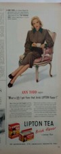 1948 Lipton tea bags brisk flavor Ann Todd th...
