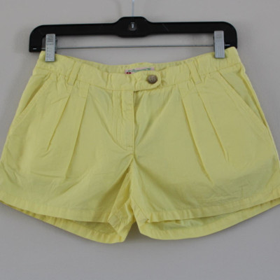 NWT Bonpoint Girls Sheryl Yellow Cotton Shorts 12