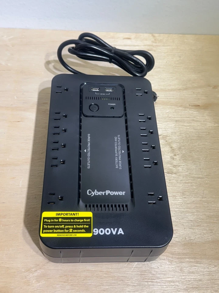 CyberPower Uninterrupted Power Backup ST900U | 900VA/500W 12 Outlets/2 USB Ports - Image 2 of 4