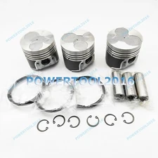 New Piston Kit & Rings Oversize +0.5mm for Kubota D1005 Engine 3 Cylinders