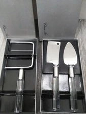 VTG Robinson Knife Co Wire Cheese Slicer,Cutter, speader w/Acrylic Handle JAPAN